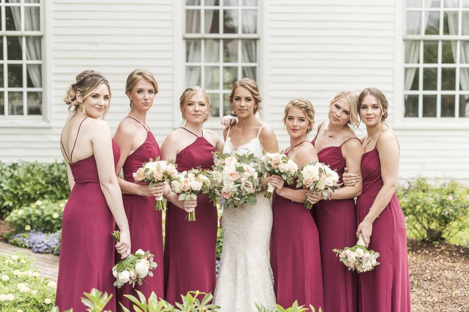 Red gowns