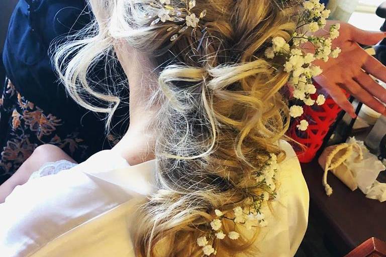 Twisted bridal hair