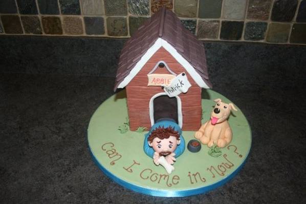 Husband in the Dog House Cake