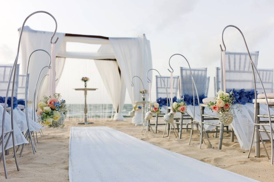 Elegant Beach Wedding Riviera Maya Mexico