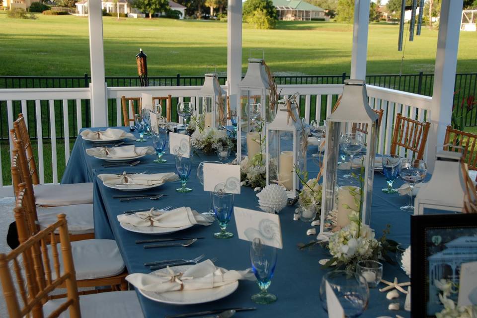 Elegant outdoor Home wedding