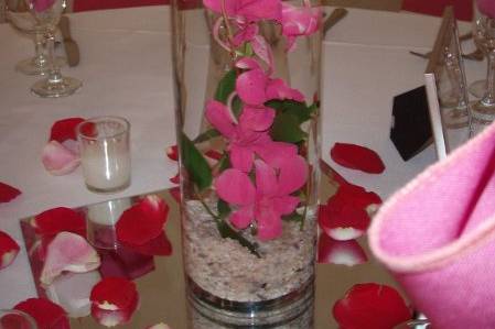 Fiesta Flowers, Plants & Gifts S & A Wedding: Orchid Centerpiece