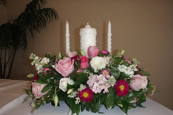 Fiesta Flowers, Plants & GiftsA & S WeddingUnity Candle Arrangement
