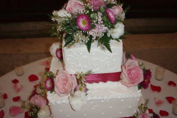 Fiesta Flowers, Plants & GiftsA & S WeddingCake Topper