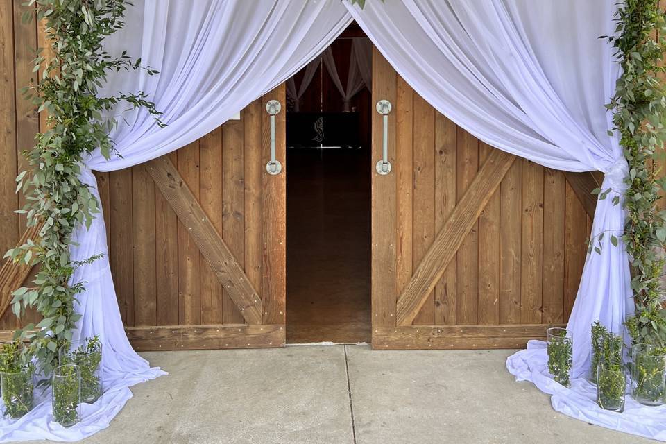 Rustic Chic Barn entrance