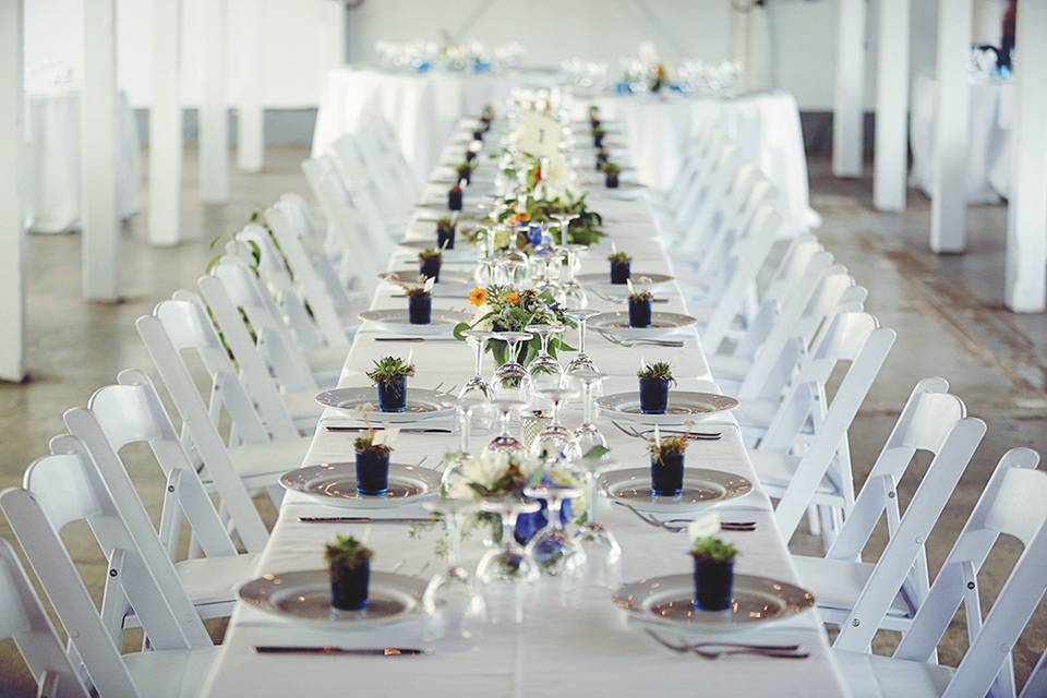 Harvest style seating with rentals by diamond rentals on whidbey island