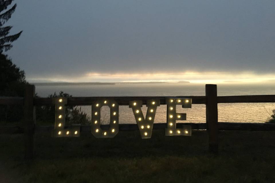 Waterfront venues on whidbey