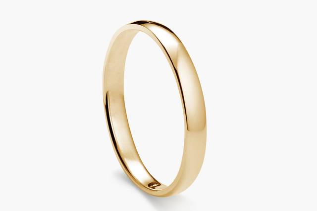 3mm, Classic Round in yellow gold