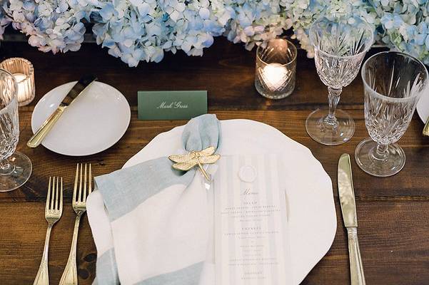 Hydrangea tablescape