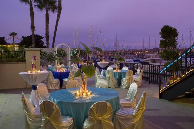 Table setup with centerpiece