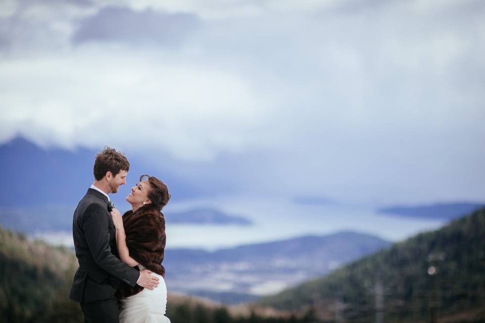 Schweitzer Mountain wedding, Sandpoint Idaho