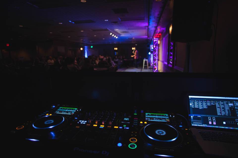 DJ deck setup