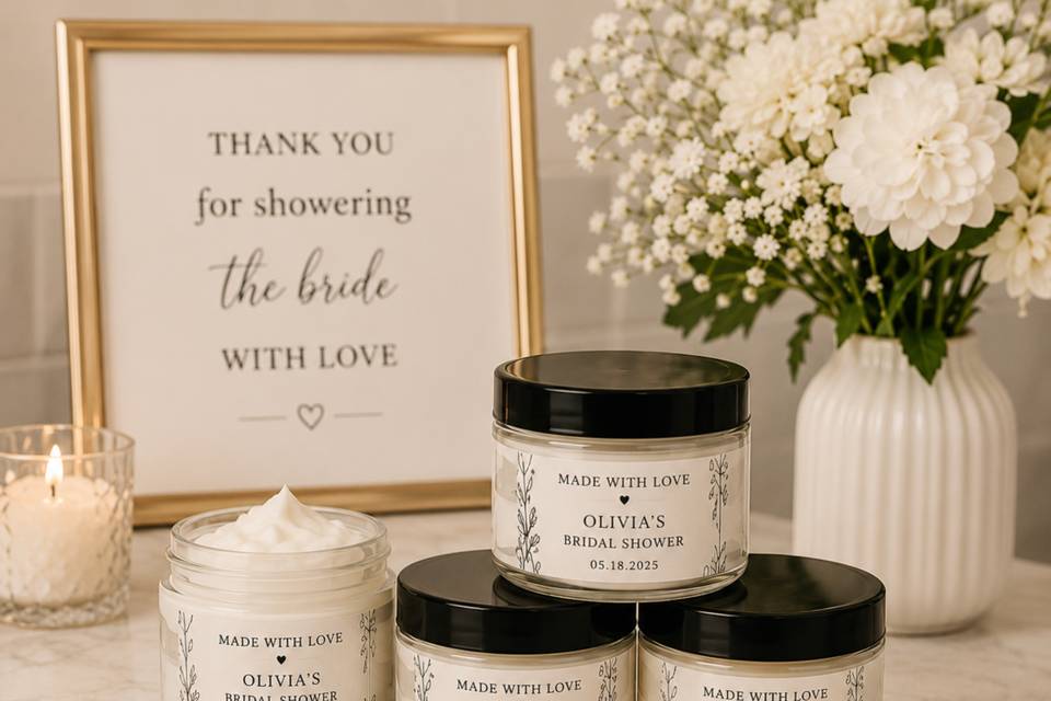 Custom Bridal Shower Tallow Fa