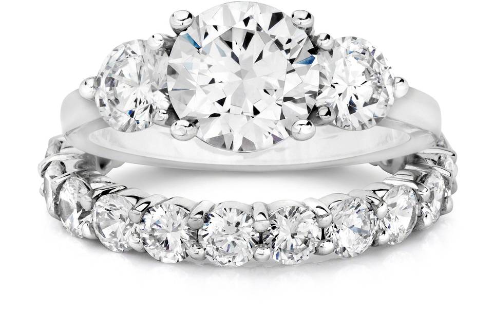 Engagement ring & wedding band sets