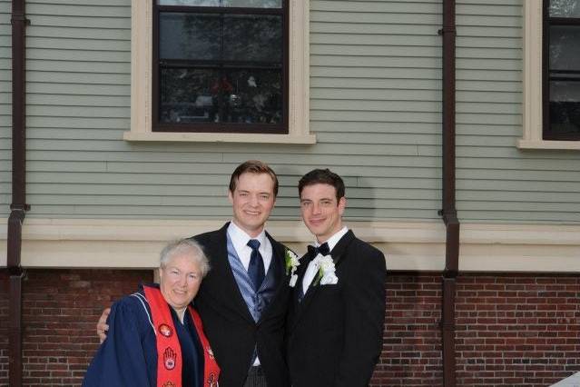 Adam and Ben Berry with Rev. Alison Hyder