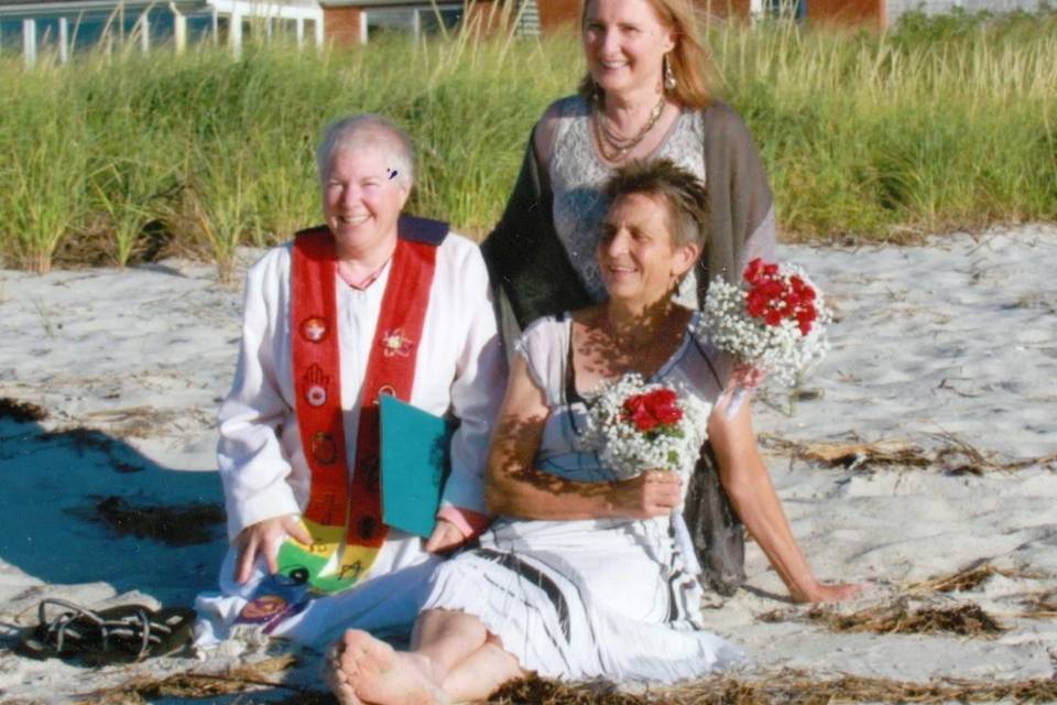 Posing at Rock Harbor Beach, Orleans Massachusetts