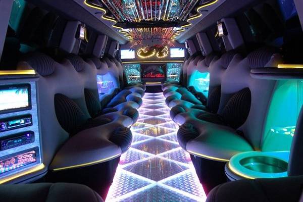 Inside pic of another one of our custom limos