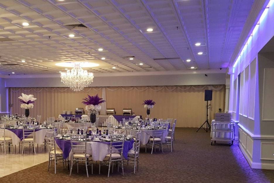 Wedding reception area