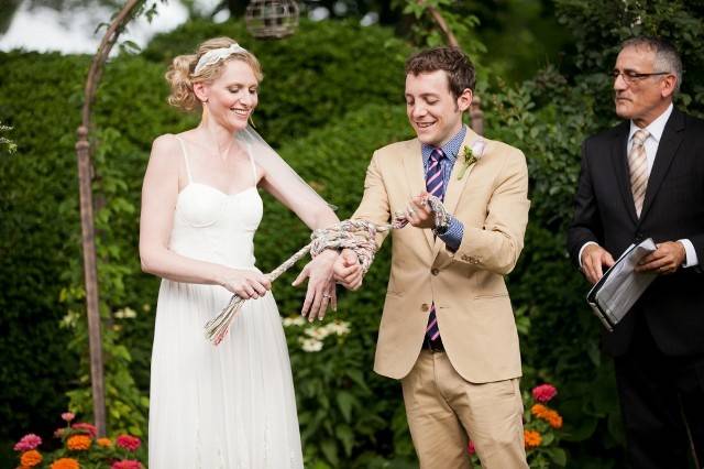 This was quite a hand fasting ceremony at Main Street Manor Bed & Breakfast in Flemington.