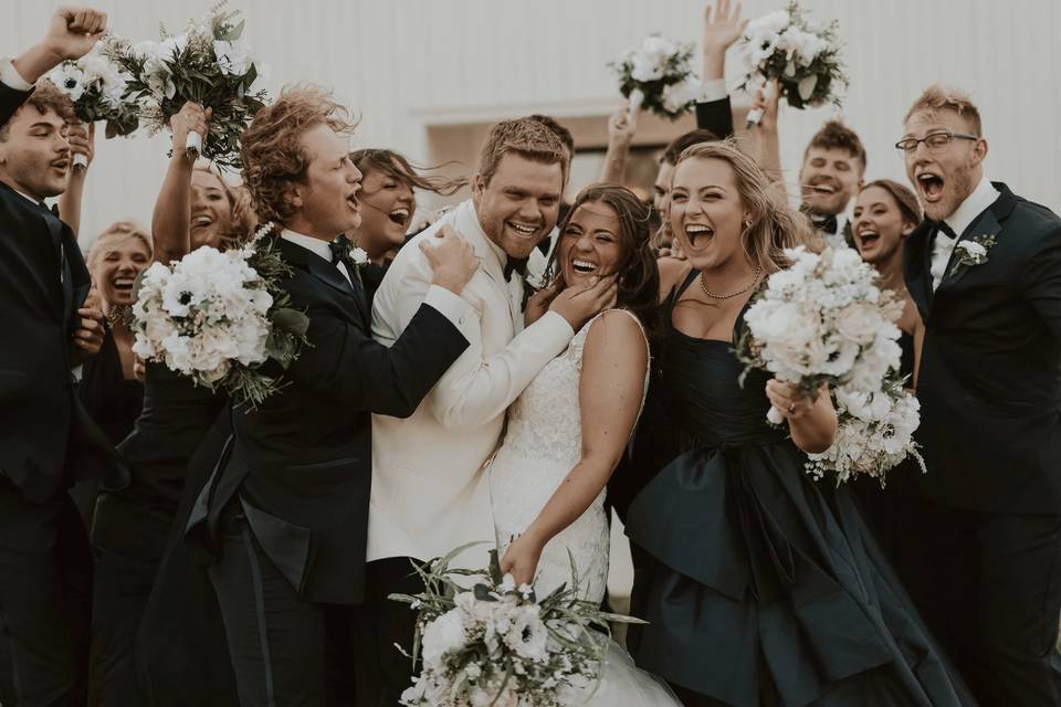 Black Dress Wedding Party