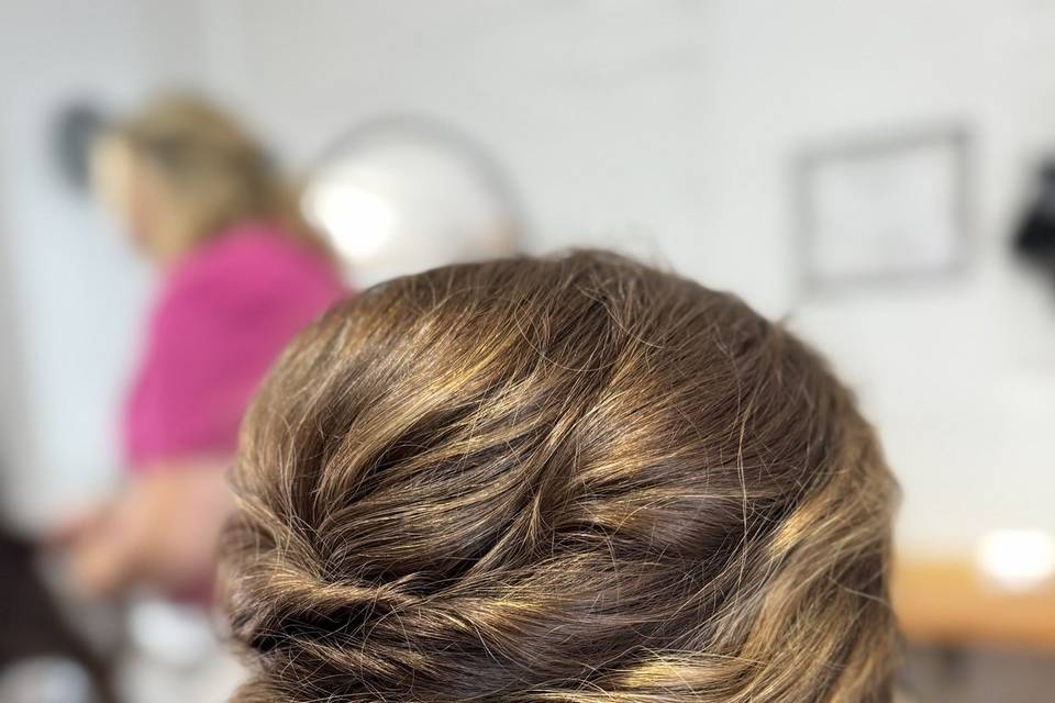 Bride’s makeup!