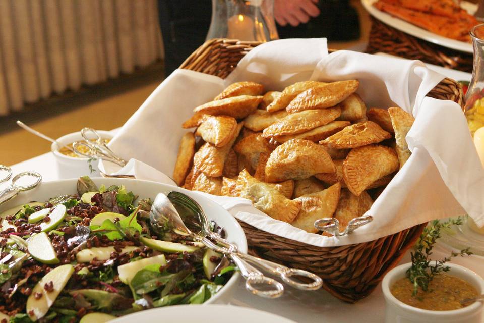 Salad and bread