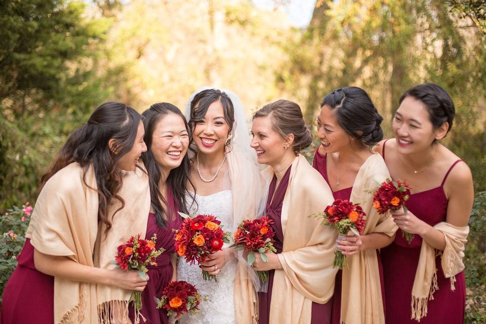 Bridesmaids Candid Photo
