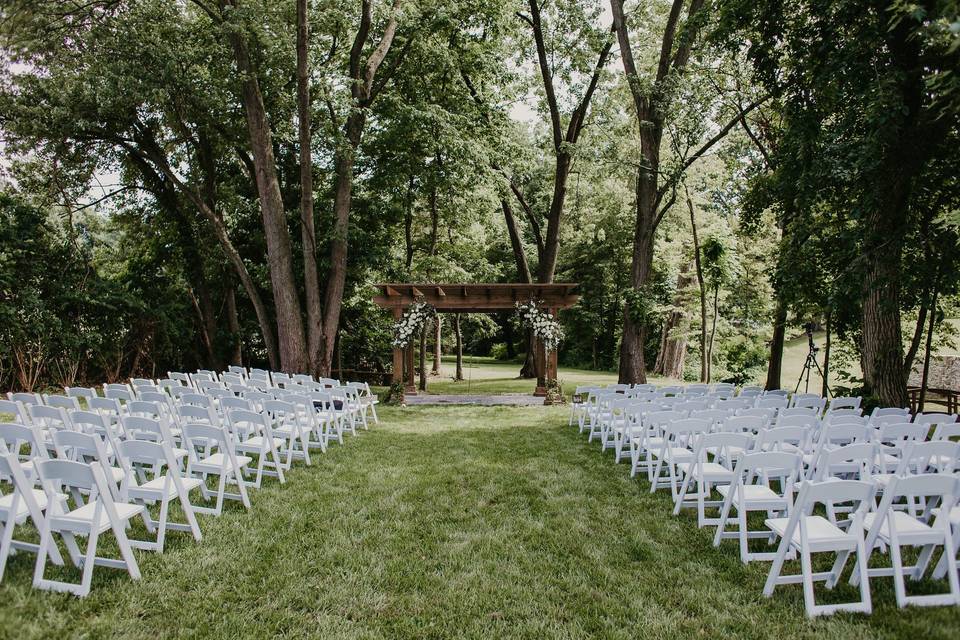 Outdoor wedding setup #1