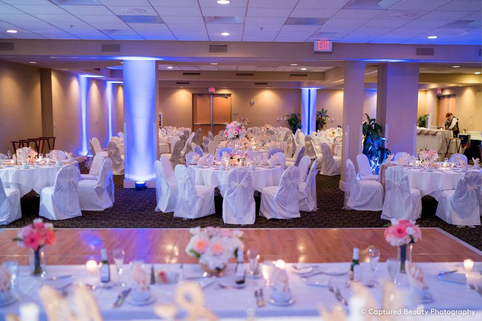 Wedding reception area