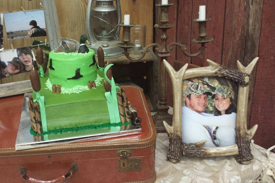 Duck Hunters Theme Groom's Cake