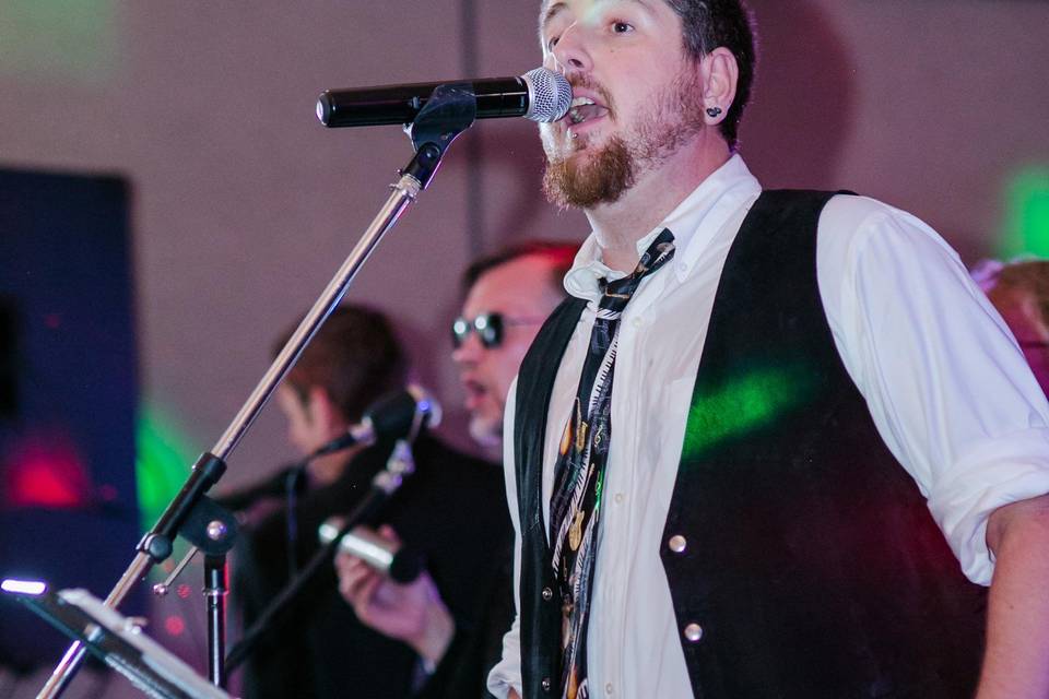 Vocalist, Kevin, as performed with Tent Show Kings for five years.