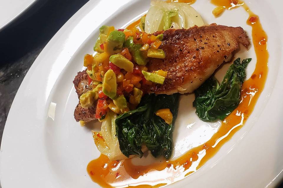 Sauteed grouper