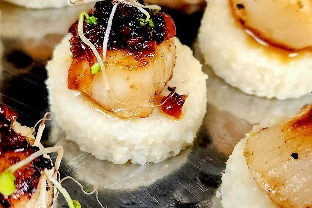 Scallop risotto