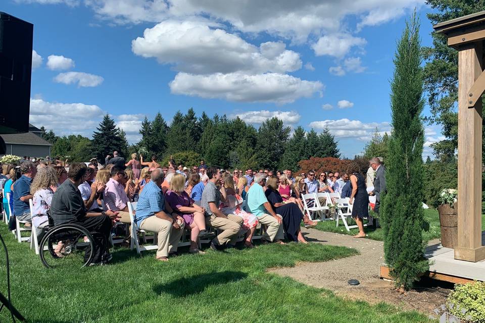 Outdoor wedding