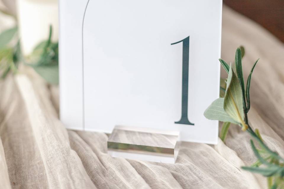 Reception Table Details