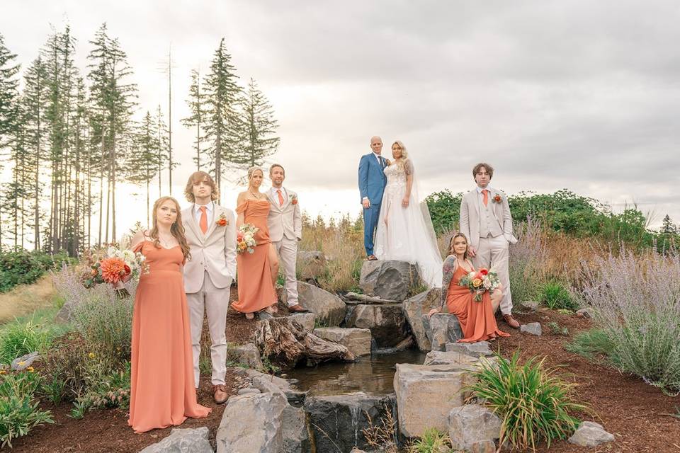 Wedding Party Group Photo