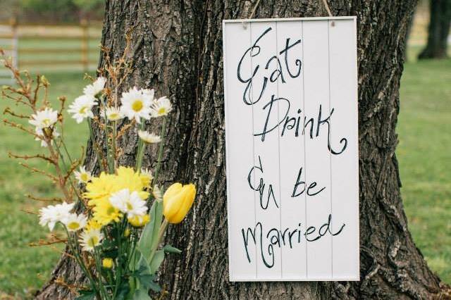 Wedding signage