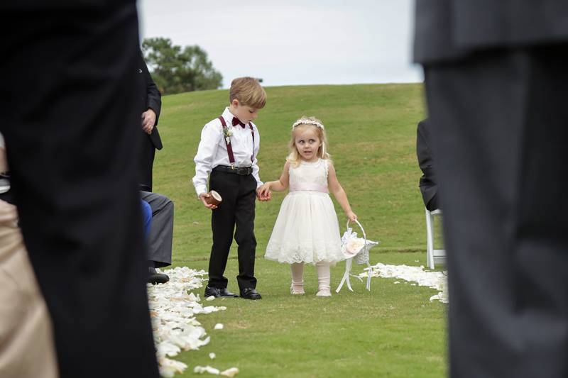 Flower girl and ring bearer