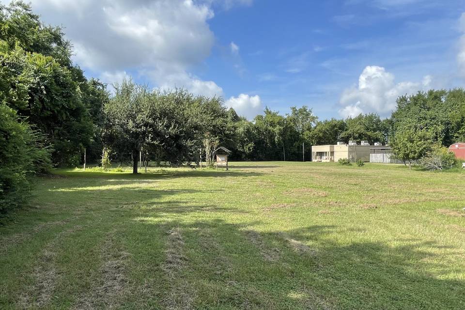 Back lot of property