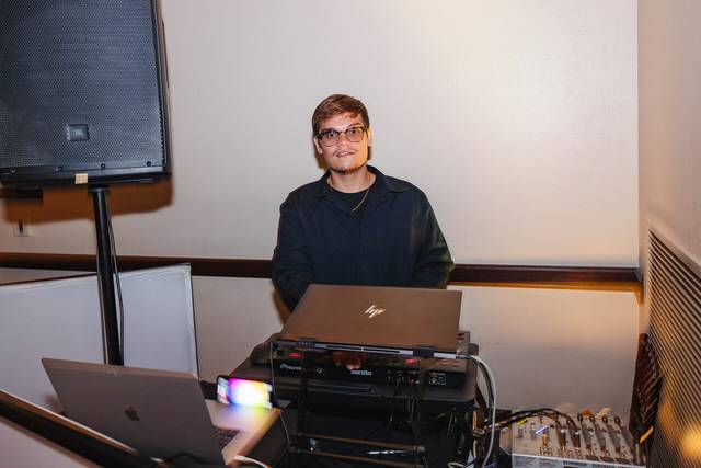 At the booth