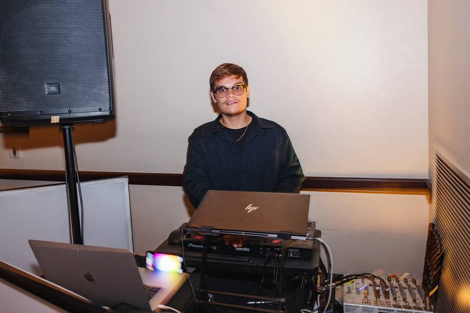 At the booth