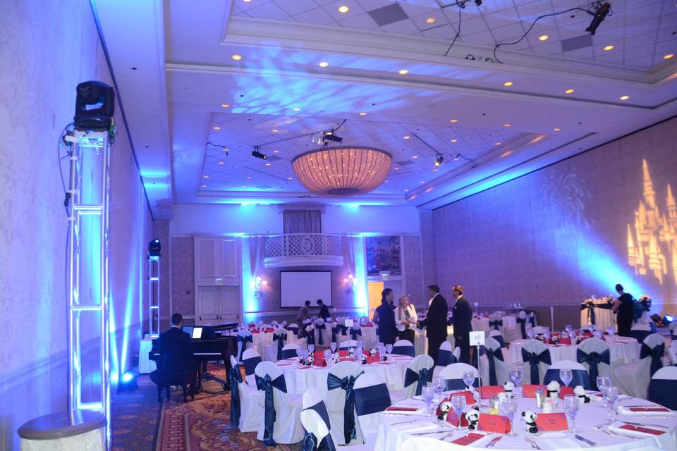 Wedding reception area