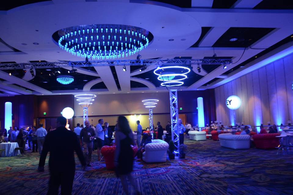 Wedding ballroom area