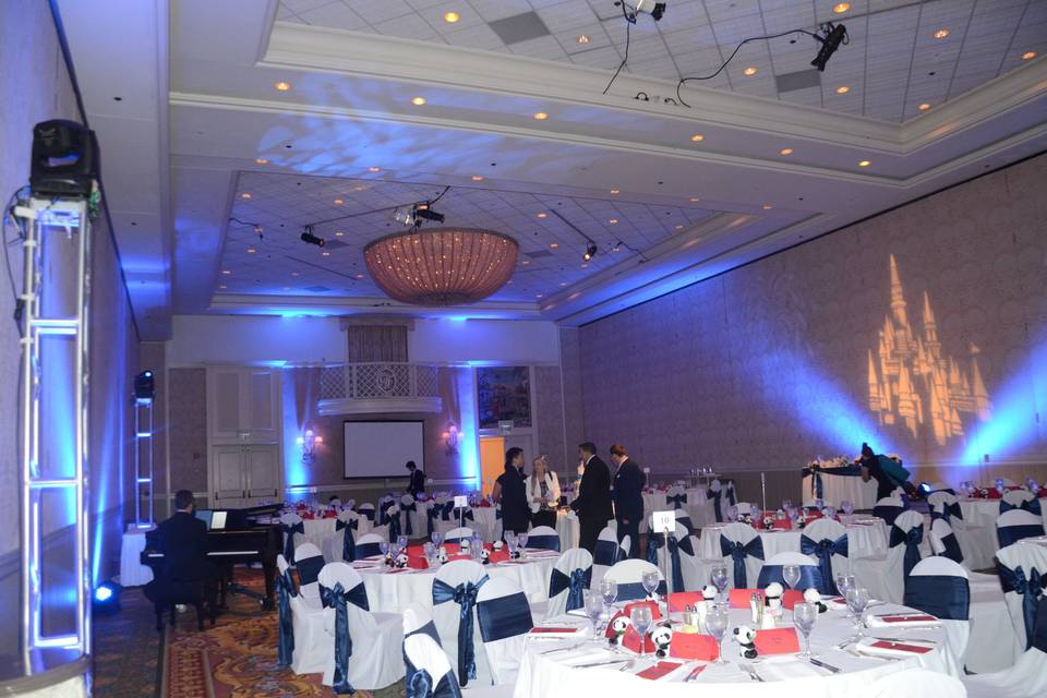 Wedding reception area