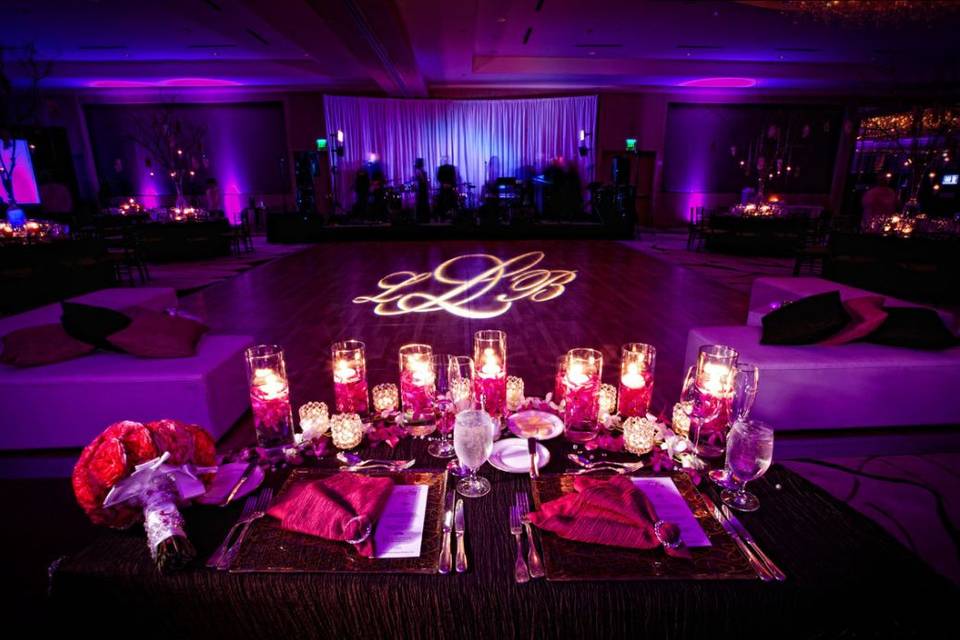 Monogram Dance Floor Design