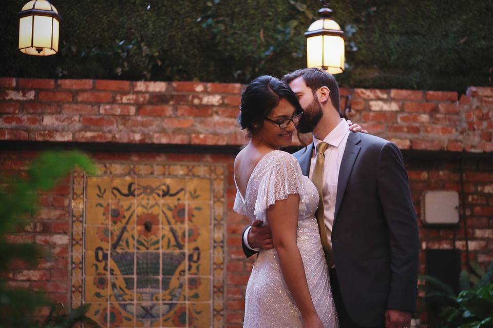 Brittany and Barry's Artistic Wedding at the Carondelet House in Los Angeles, CA
