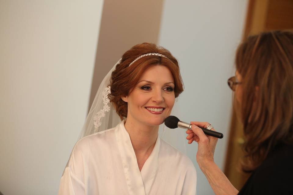 Perfecting the bridal look