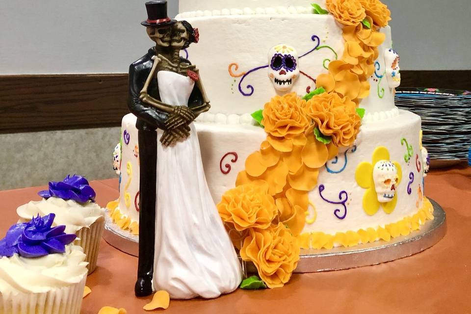 Dia de los muertos cake