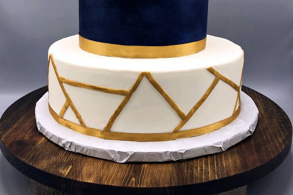Ultra-modern geometric cake