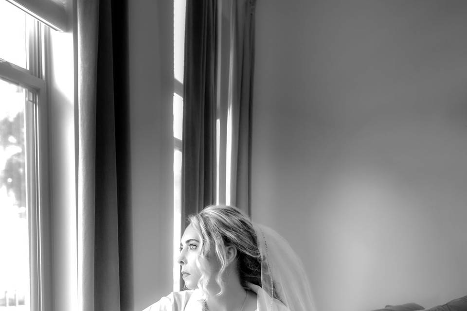 Just before the dress!